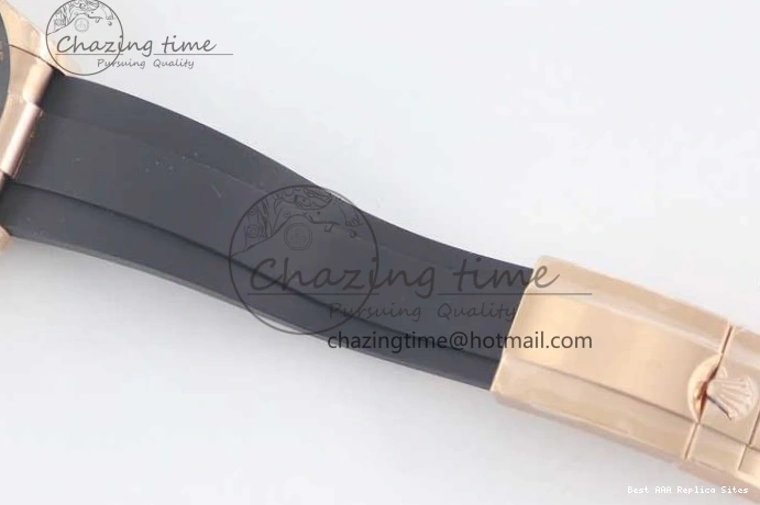 Good Copy Rolex Watches Strap TWF 904L 2416 Diamonds RG on 116515 A  Steel Best HighQuality RG Black Dial Daytona Edition Oysterflex 1:1 0114